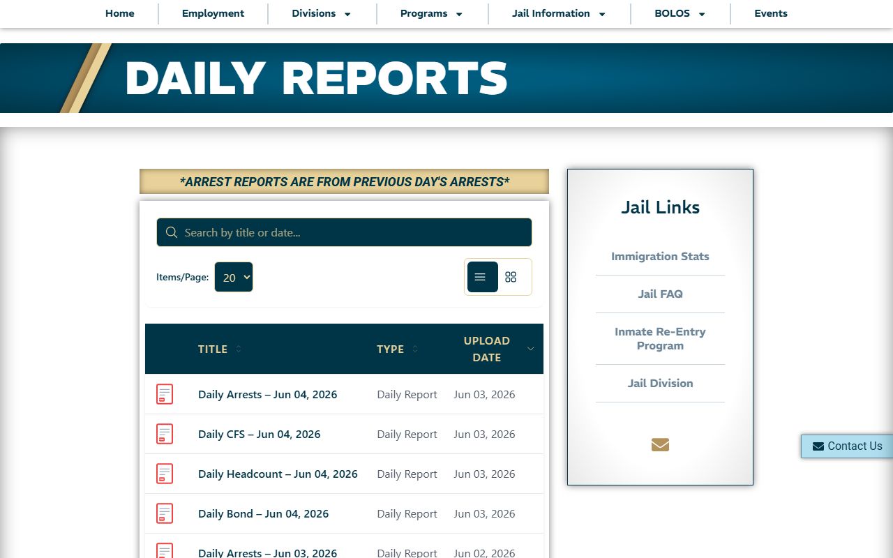 Douglas County jail mugshots daily arrest reports booking context