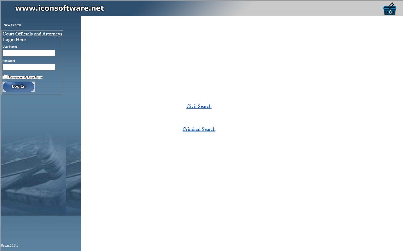 Douglas County court records WebSearch portal entry after arrest